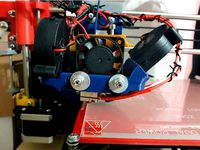 P3steel MK8 Extruder Dual 5015 Fan Duct (Adjustable) by saasc