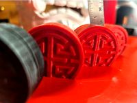 Chinese Table Topper Menu Puck (Menu Display, Happy Hour Holder) by esqiva