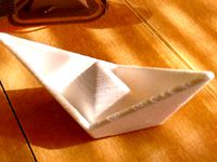 Origami Ship Reprise by kitwallace