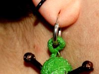 Daily earring #5: Wool&Needles by Schorhr