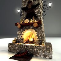 Antique fireplace