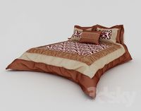 bedspread and pillows