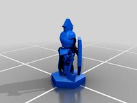 LotP - knight with axe , sunshield and crested helm by Massenzio
