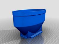Large capacity hopper for Filabot EX2 with Lid by Djkirkendall
