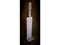 Falcon Heavy - with stand (single print rocket) by shermluge