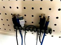 USB cable holder for pegboard by fDutchman