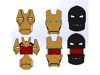 Iron Man Faceplates by TheJadeRabbit