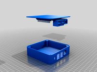 Raspberry Pi 2, 3 square round case (enclosure) by cliviu74