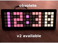 Grid for LED strips w/ clock example by parallyze