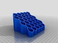 Paint Rack x30 for slim bottles (21mm diameter) by BlackDemonStudio