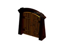 Wood Dungeon Door - Hinged, Open/Closed, & Slide In by Robagon