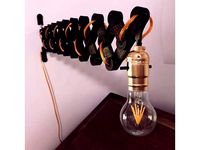 Wall-mount scissor lamp by Agumander