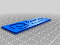 FabLab logo inverted on a plate by fablabkrakowusers