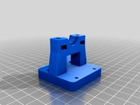 E3Dv6 Bowden X-carriage mount v2 for Folgertech Prusa i3 by retrain