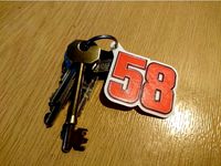 58 marco simoncelli Keyring by Jonnyo85