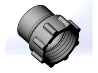 Portable Toilet Spout to 2.5" Hose Adapter (Camco 5.3 gal) by LFEngineering