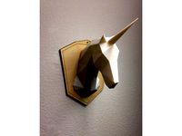 Unicorn Head - Low Poly with optional mount by SMDB
