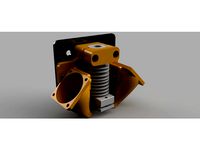 Tronxy X1 E3D lite6 mount incorpoating fixings for supercooler fan dcts by keithellis