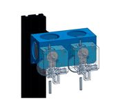 Tevo Tarantula dual front facing Titan extruder mount by ndupont