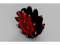 Kinisi Mecanum Wheels Model 2 (100 mm 10 rollers) by vsreality