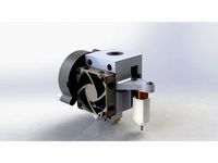 HyperCube Improved E3D V6 & Volcano Head Mount 40mm fan by IDontEatSoap