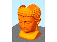 Buddha pot plant square by dcallea