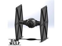 Star Wars Legion Terrain - DWG TIE Fighter  by DanWulf