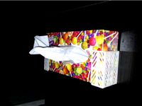 Paper tissue box wall mount by PsychodelEKS