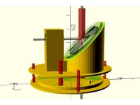K40 laser cutter Combiner Mount for red dot laser by DOugL