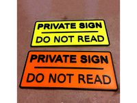 Private Sign - do NOT read ! by xTremePower