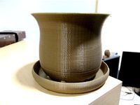 Plant pot with fixed plate by terrik