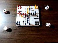 Mensch ärgere dich nicht - Portable German Board Game 150mm by wlange123