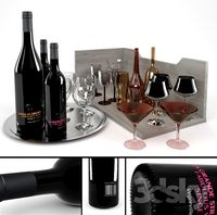 Wine Bottles / Tinted Glasses #2
