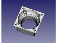 NOCTUA 40 adapter duct for E3D radiator cooler by heisenberg333