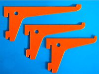Shelf bracket set for single track slot by AndresMF