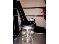Mason jar Bubbler w/splash guard. by jpasternack