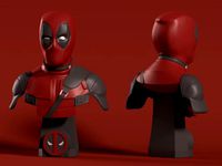Deadpool Bust by HappyMoon