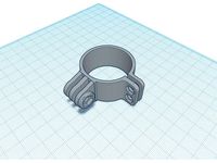 GoPro mount 35mm inner diameter by Oskar1990