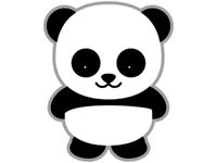 Panda Bear Keychain by PartsDave
