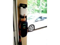 Theft deterrent mount for Opel Ampera charging cable with meter by fkopac