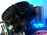 Jet Engine style 80mm fan cover by DavidKa