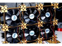 array of independent Fans by MitchiLaser