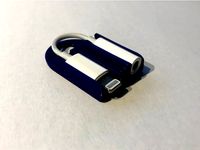 Apple Lightning to Headphone Jack dongle holder keychain by DavidKa