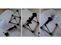 Remix - Longer axe spool holder including central tubes for bearings by Z122