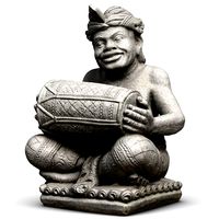 Sculpture Bali Musicant Drummer