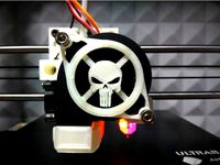 Punisher front fan cover (for Anet A8 and other 5015 fans) by rAthus