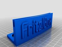 AVM Fritz!Box Stand (for small 3D printers) by StreetPiet