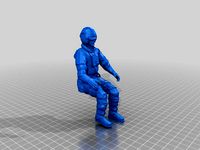 SW Rebel Pilot Seated for Xwing model by Jace1969