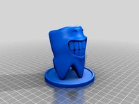 smile tooth with stand by Mhoch4