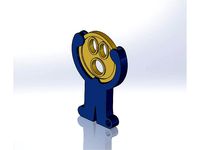 Headless Key Ring / Shopping Cart Token by Taneli_Sol